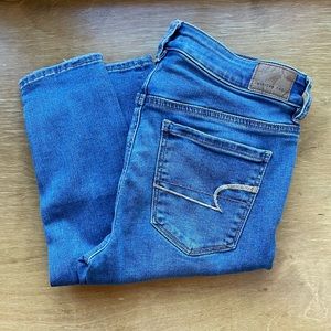American Eagle Ne(x)t Level Stretch Super Skinny Medium Wash Mid Rise Jeans 6 XL